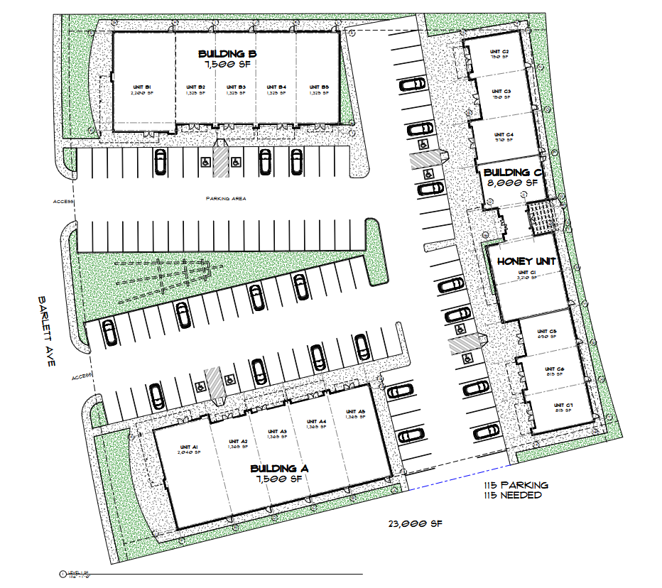 University Plaza site plan